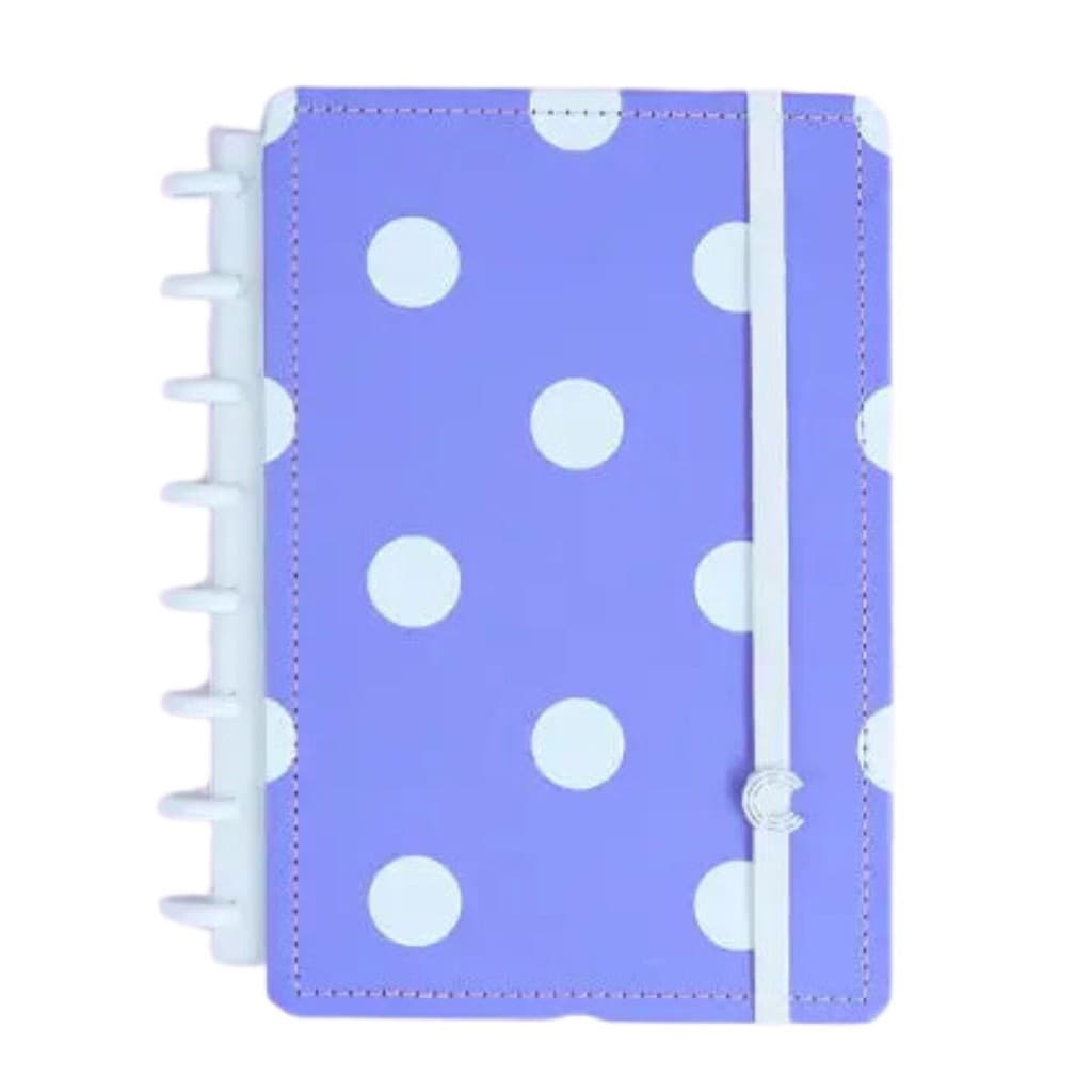 Caderno Inteligente Poá Maya A5 22x15,5 Azul Bolinha Branca