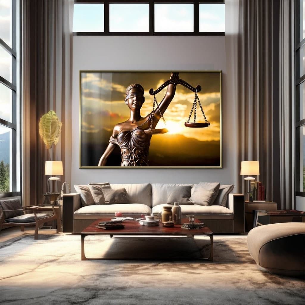 Quadro Decorativo GRANDE Alta Resolução Para Sala Quarto Escritório Quadro Advocacia