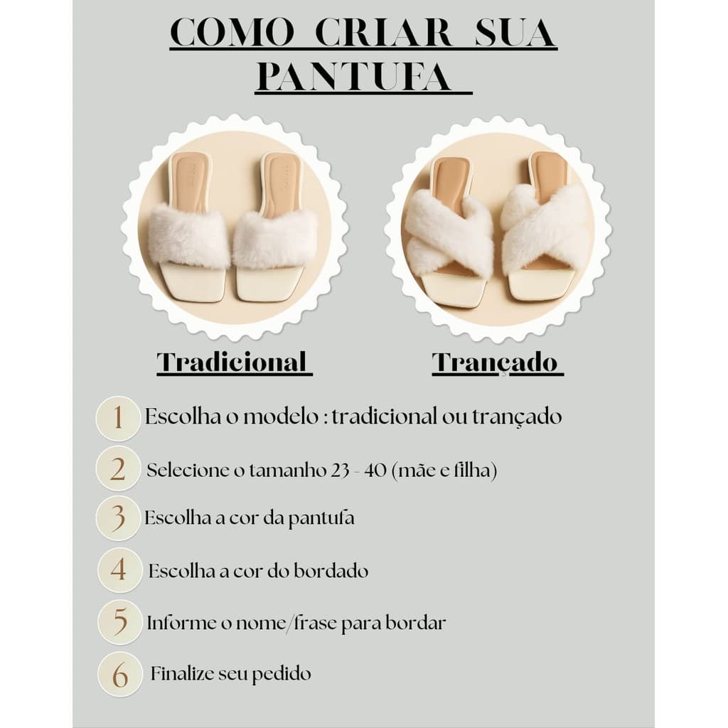 Pantufa Personalizada Exclusiva | Feita Sob Encomenda