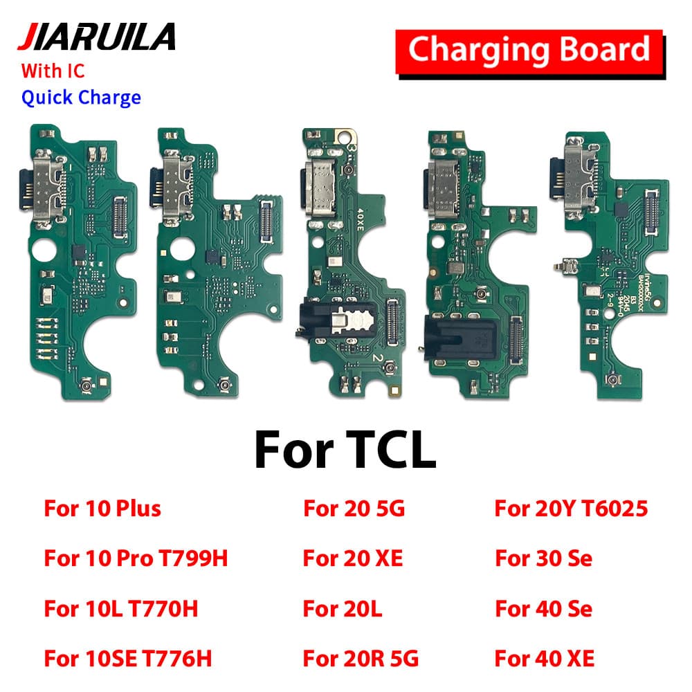 Conector De Doca De Carregamento USB , Placa De Porta , Cabo Flexível Para TCL 10 5G/10L/10 Plus/10 20 Pro/20Y/20 XE/20L