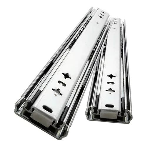 Trilho Para Gaveta 30cm Par Corrediça Telescópica Light 20kg Cor Zincada