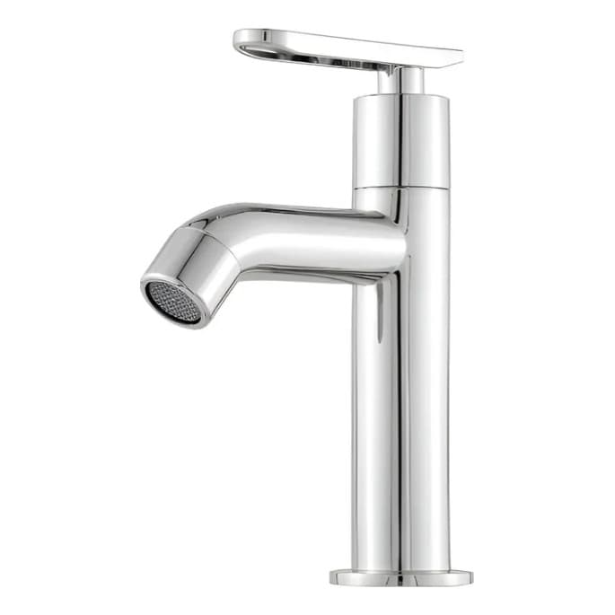 Torneira Banheiro Alta Cromada Abs Eurofix Luxo Alavanca Cromado Cromado