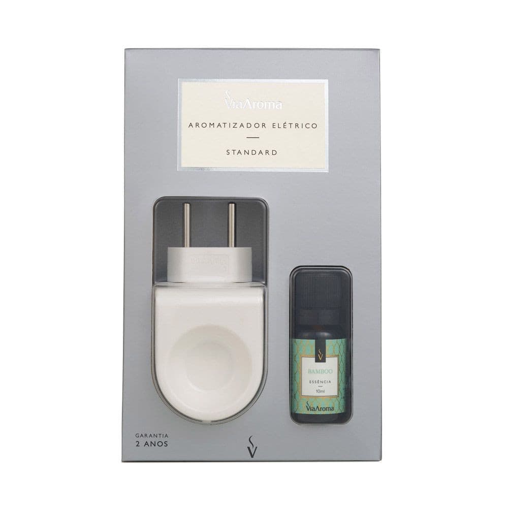 Difusor Aromatizador Elétrico Standard Via Aroma com Essência 10ml