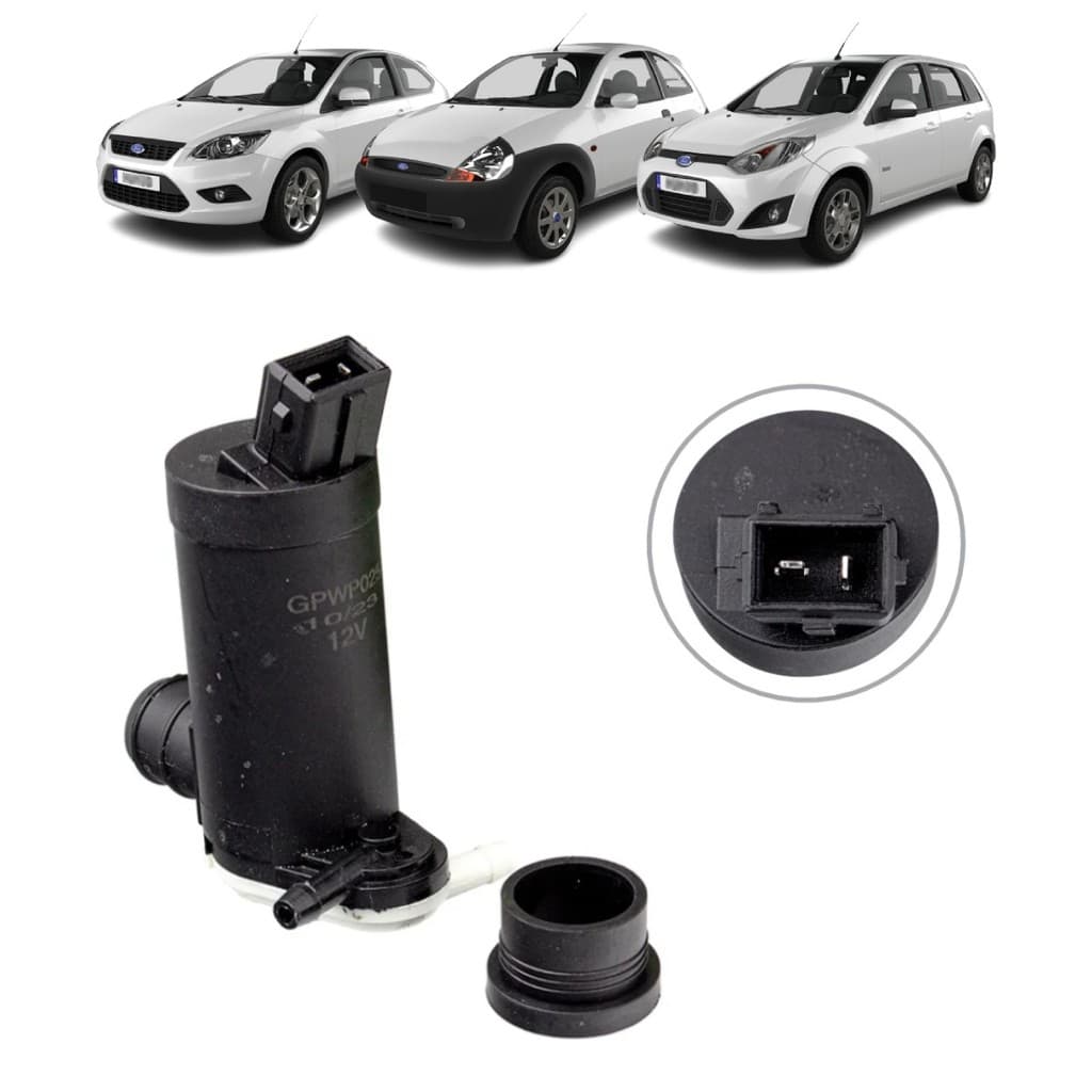 Bomba Água Reservatório Para-Brisa Ford Fiesta 95-14/ Focus 2000-09/ Ka97-15/ Ecosport 2003-17/ Escort 97-02
