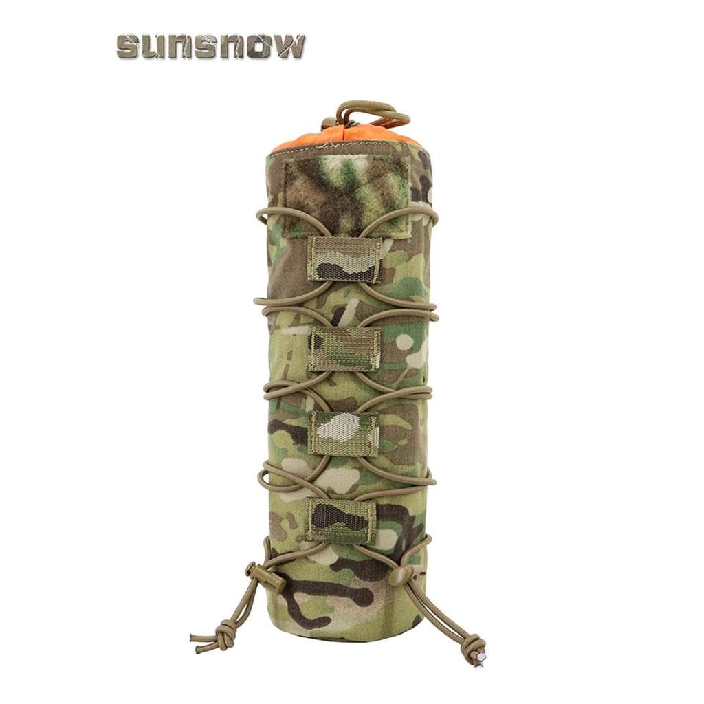 [Sun Snow] Suporte de copo térmico tático Sistema MOLLE Suporte para copo de água Suporte para guarda-chuva Kit de ferra
