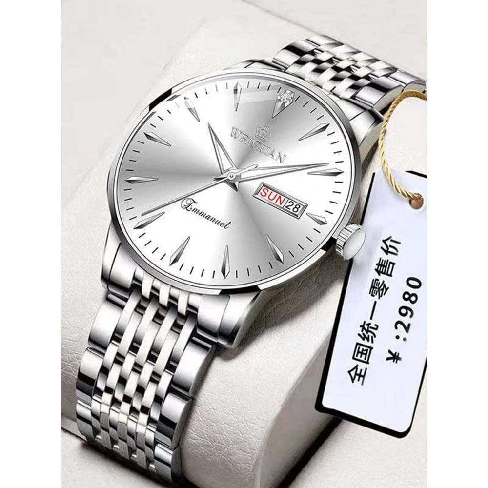 relogio masculino Relógio mecânico automático genuíno suíço masculino moda duplo calendário relógio masculino lu