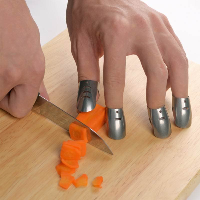 Utensílios de cozinha de aço inoxidável luvas de corte de vegetais cortador de vegetais Anti-cortador proteção de dedo u