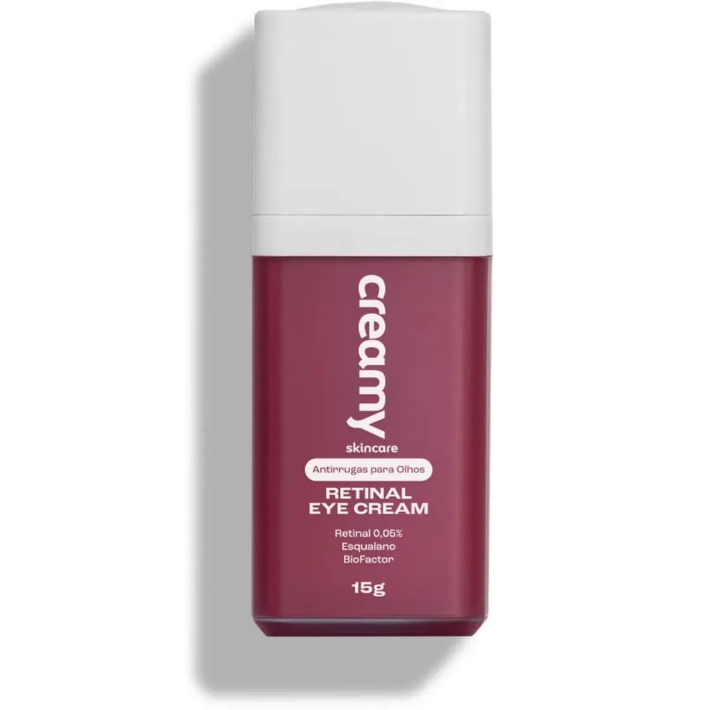 Creamy Skincare Creme Retinal Eye Cream 15g | Reduz Rugas E Linhas, Atenua Olheiras, Promove Firmeza, Renovação Celular
