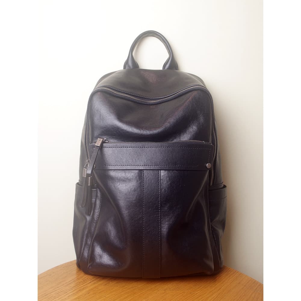 Mochila masculina de couro genuíno Vintage, mochila de viagem de couro vegetal curtido, grande capacidade, bolsa escolar