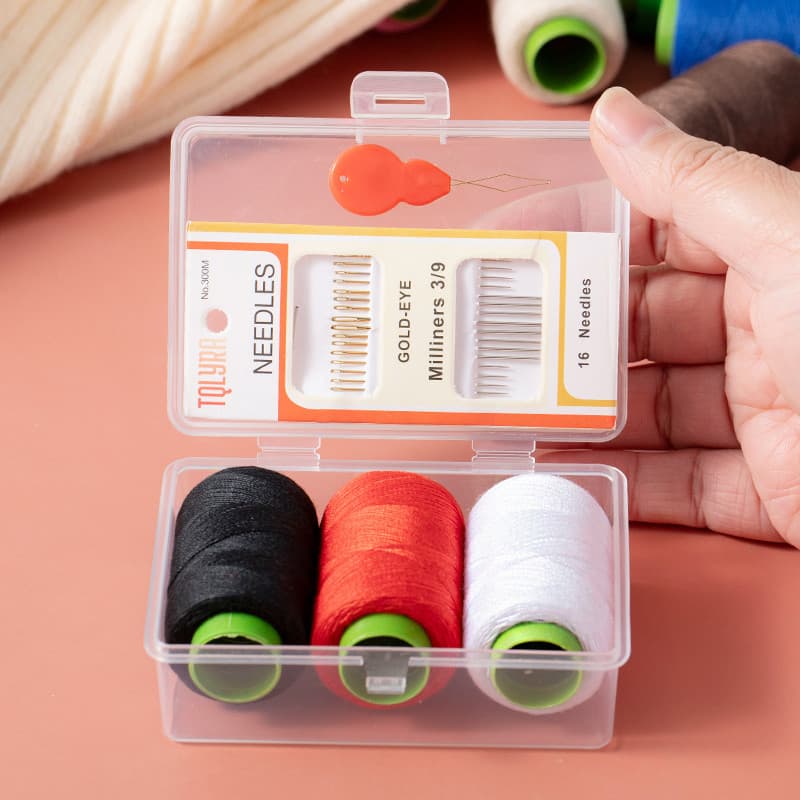 Kit de costura doméstico de alta qualidade costura à mão dedicado portátil Mini caixa de costura doméstica de alta quali