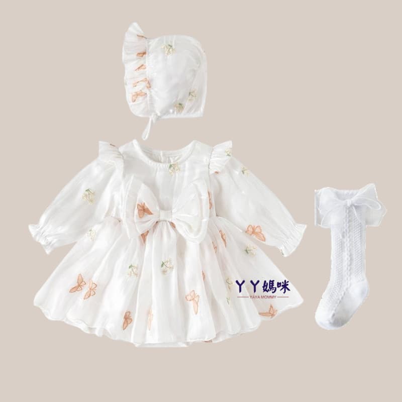 Mês inteiro roupas de bebê primavera outono roupas luz luxo palácio vestido de princesa bebê recém-nascido menina Super