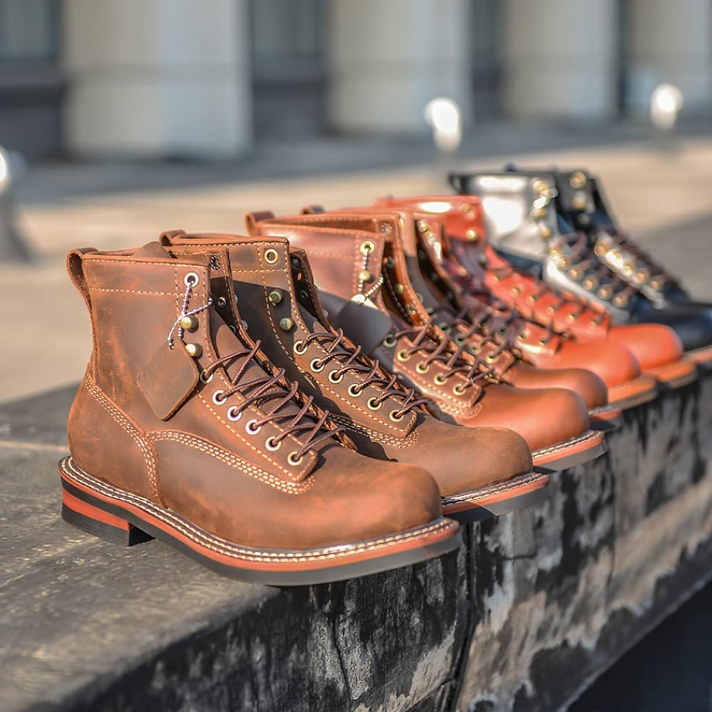 Americano Retro geral botas Martin botas masculino marrom dedo do pé redondo resistente ao desgaste casal primeira camad