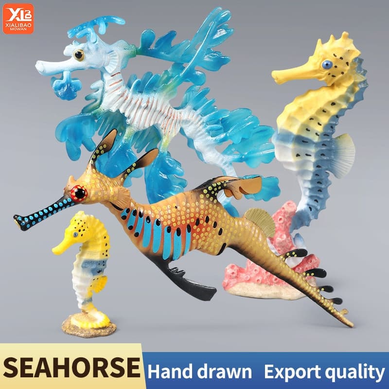 Simulação Novo Ocean Hipocampo Marinho Dragão Vida Marinha Modelo De Ação Figuras De PVC Miniatura Kid Collectible Toy