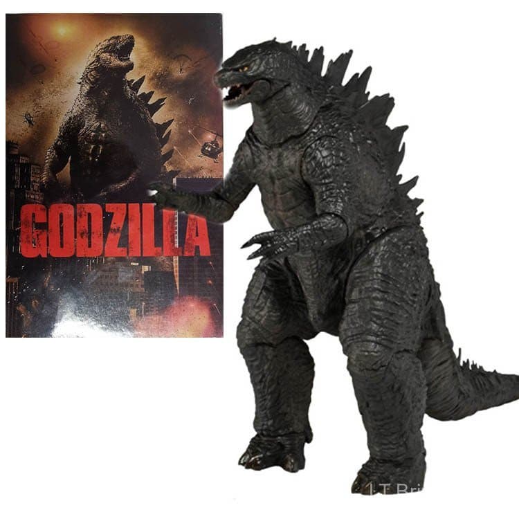 NECA 2014 Godzilla Edição Limitada em Caixa, Figura de Ação Articulada de 7 Polegadas do Monstro Godzilla