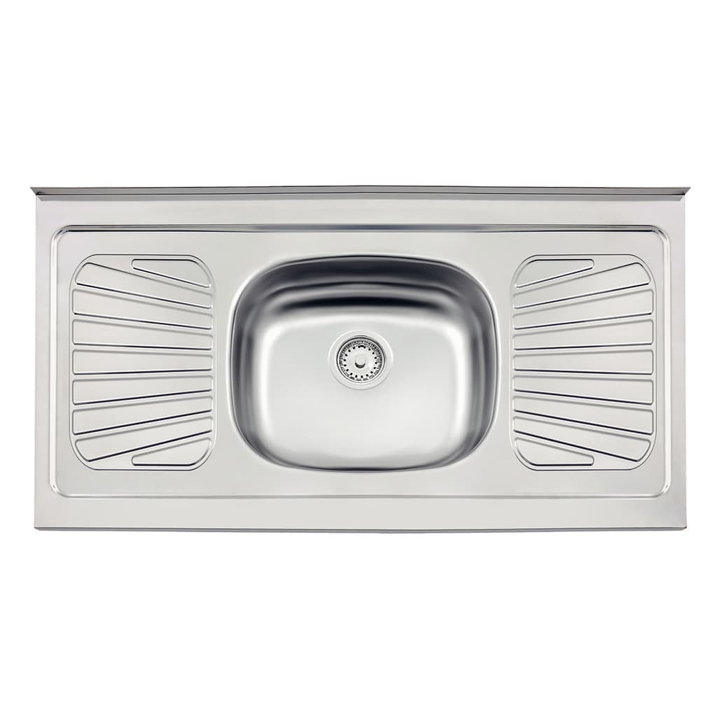 Pia de Apoio New Raggi 40 Aço Inox Natural 105x52x13cm - Tramontina  93040/527