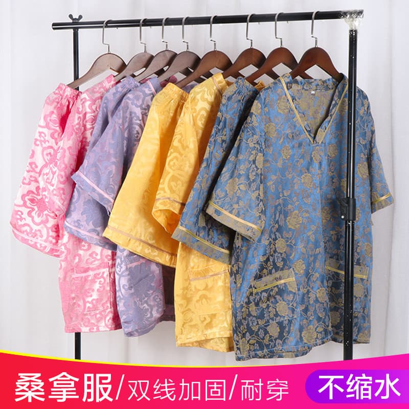 Suor vapor roupas femininas algodão High-End salão de beleza masculino Sauna roupas casal banho chinês vapor tamanho gra