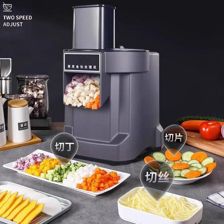 Cortador de legumes comercial transfronteiriço 110V, multifuncional, automático, triturador de cubos, vegetais, cenoura,
