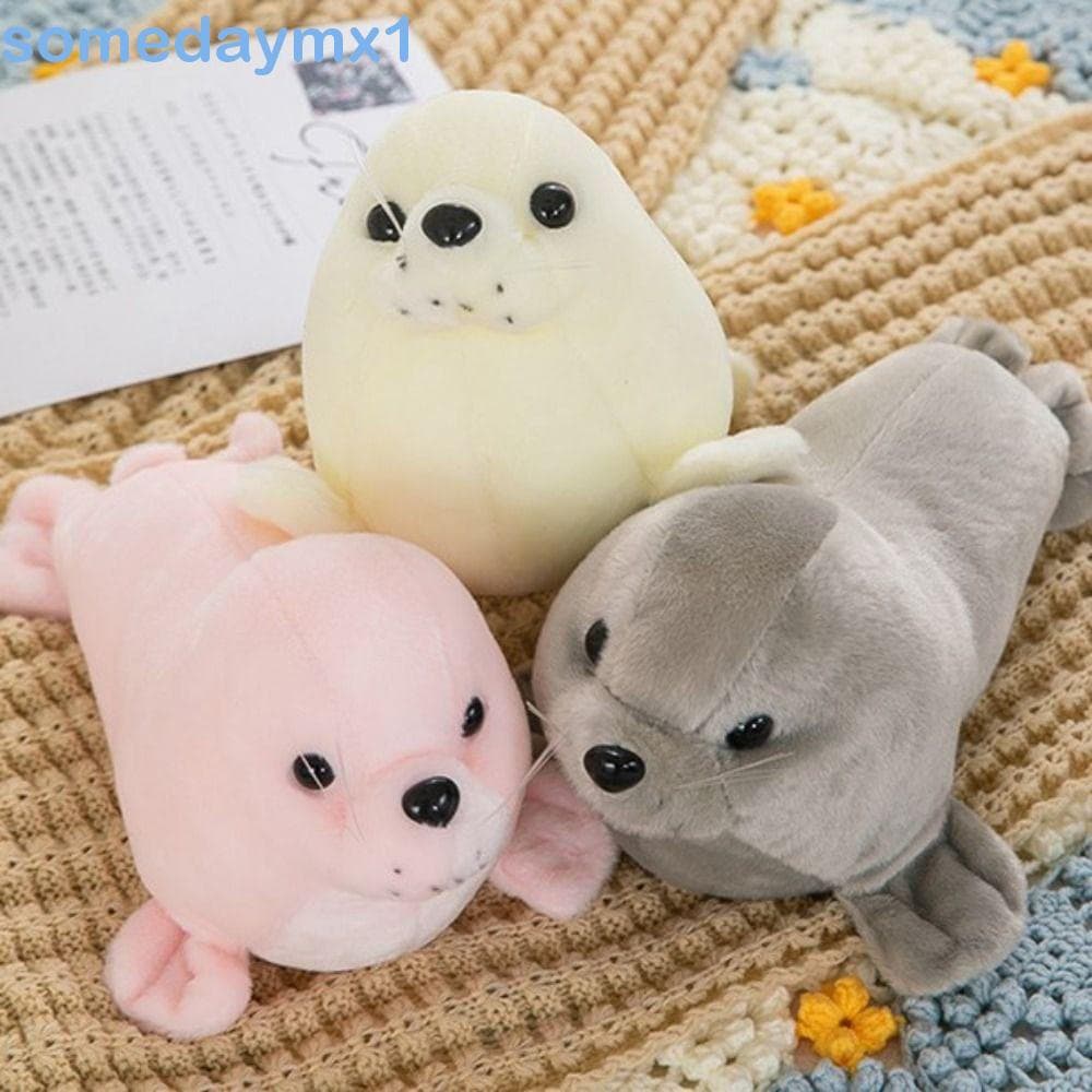 SOMEDAYMX1 Brinquedo De Pelúcia Com Selo , Boneca De Travesseiro De Animal Fofo , Adorável , Macio E Confortável , De Le