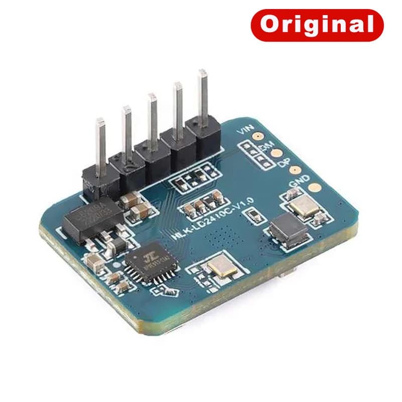Sensor de Presença Humana LD2410C 24Ghz HLK-LD2410C, Módulo Sensor de Ondas de Detecção de Movimento e Batimentos Cardía