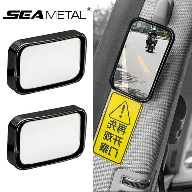 SEAMETAL 2 Peças Espelho Retrovisor para Passageiro Traseiro, Espelho Convexo de Ângulo Amplo em Vidro HD, Espelho Ajust