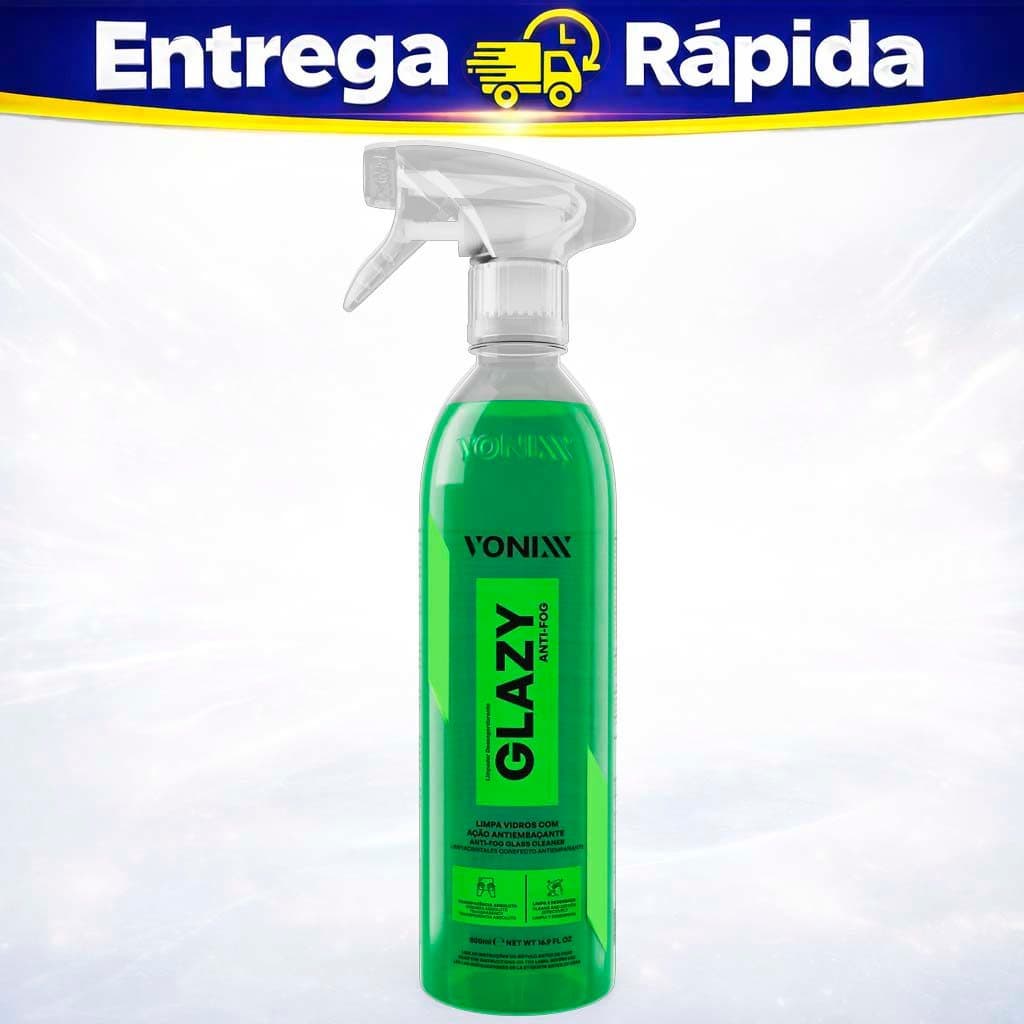Glazy Anti Fog Vonixx 500ml Antiembaçante Limpa Vidros Evita Embaçamento Box