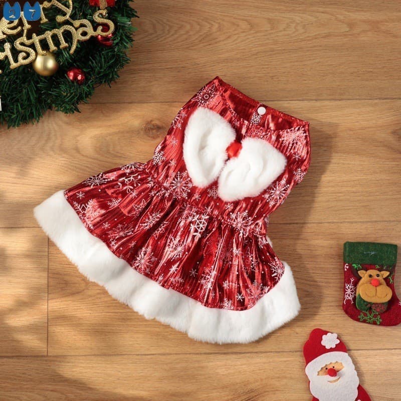 27petstamanho S-XL Roupas De Férias Para Animais De Estimação De Ano Novo E Natal Festa De , Gatos , Cães , Vestido
