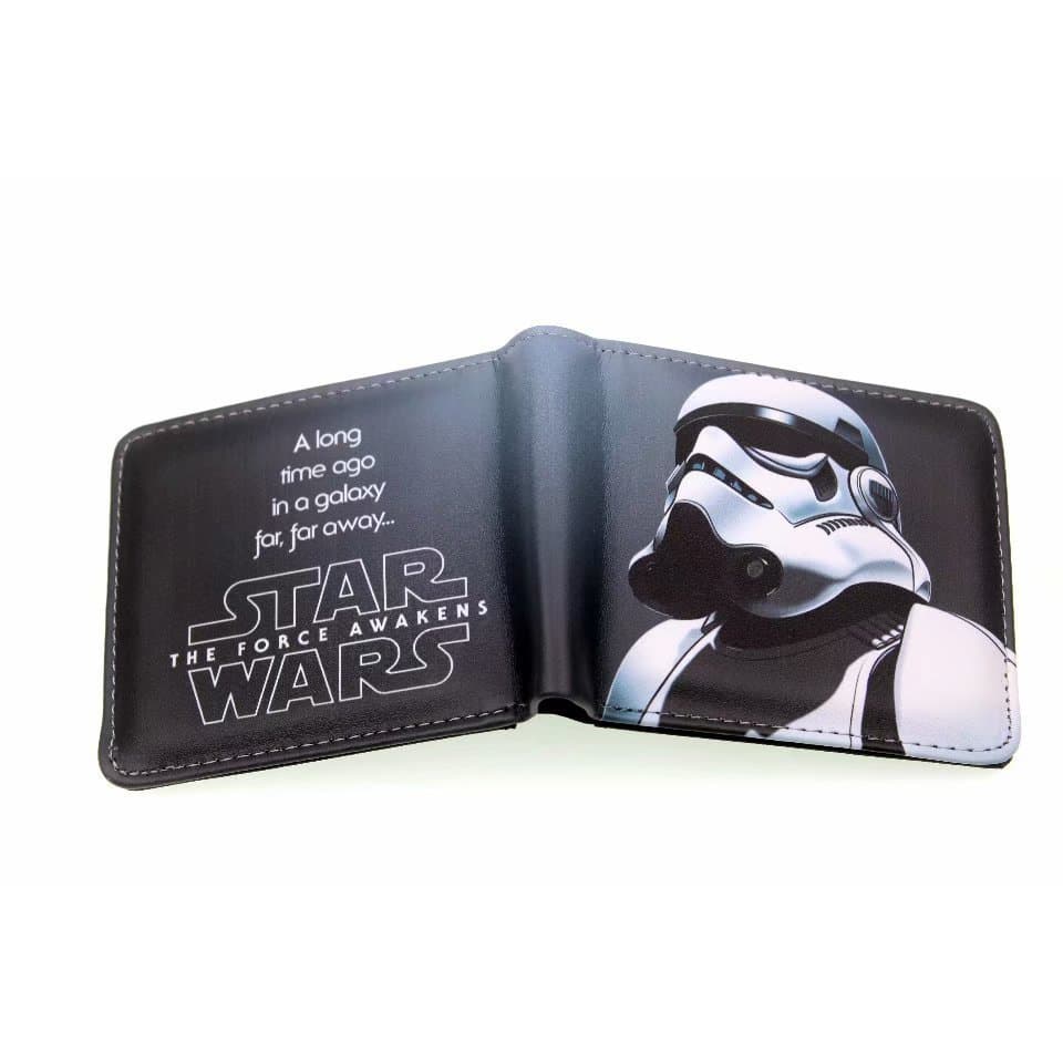 Carteira PU Anime Carteira Star Wars Carteira Little Tree Man GWQK