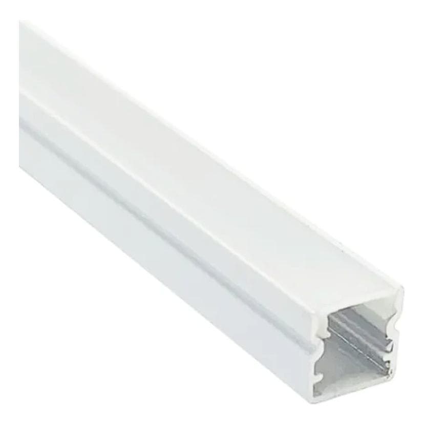 Perfil de Alumínio para Fita LED Sobrepor | 1 Metro | Modelo 1210 | Decoração