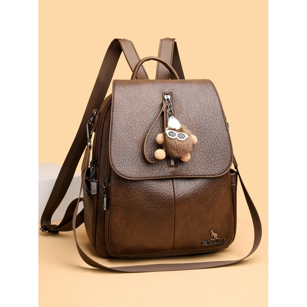 High-End senhoras mochila 2026 novo estilo de couro macio grande capacidade mochila de viagem Commuter Outing meninas mo