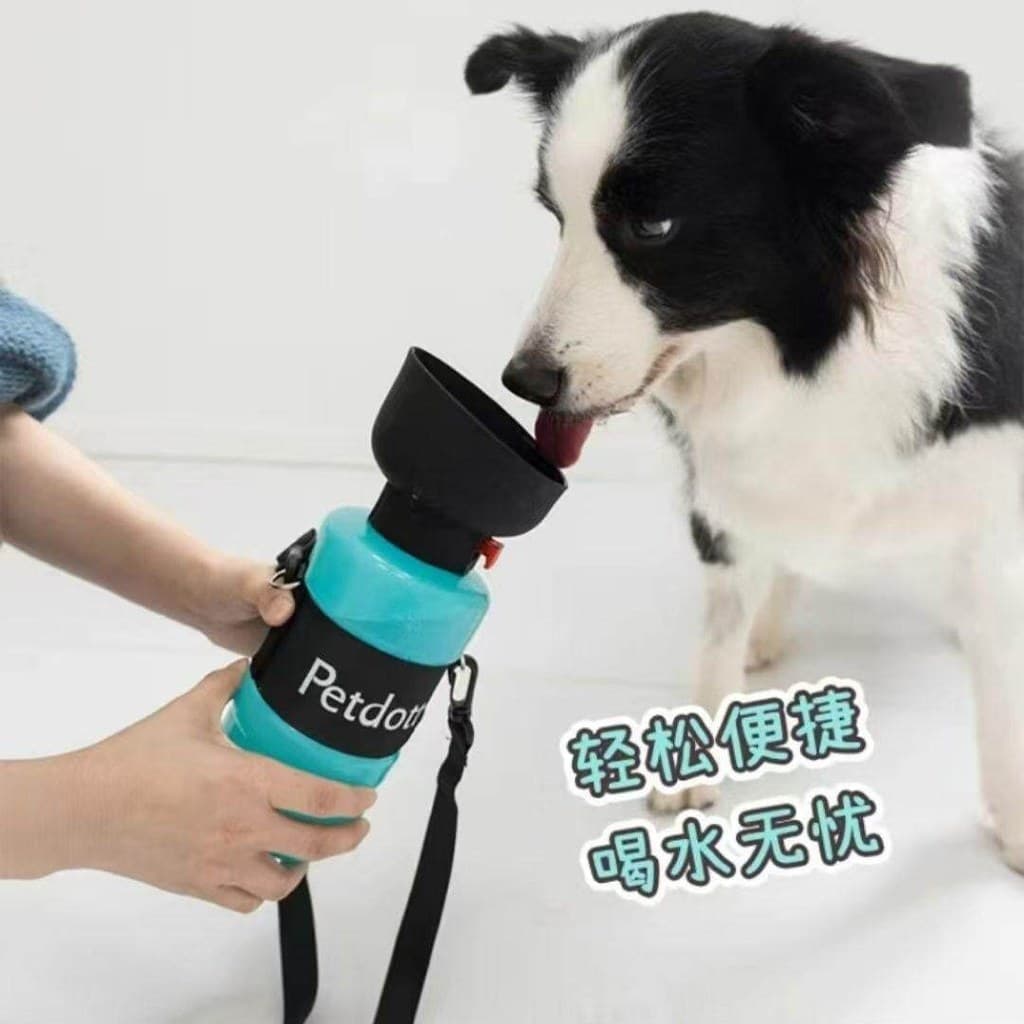 Pet portátil Squeeze garrafa de água cão Outing garrafa de água à prova de vazamento à prova de derramamento cão andando