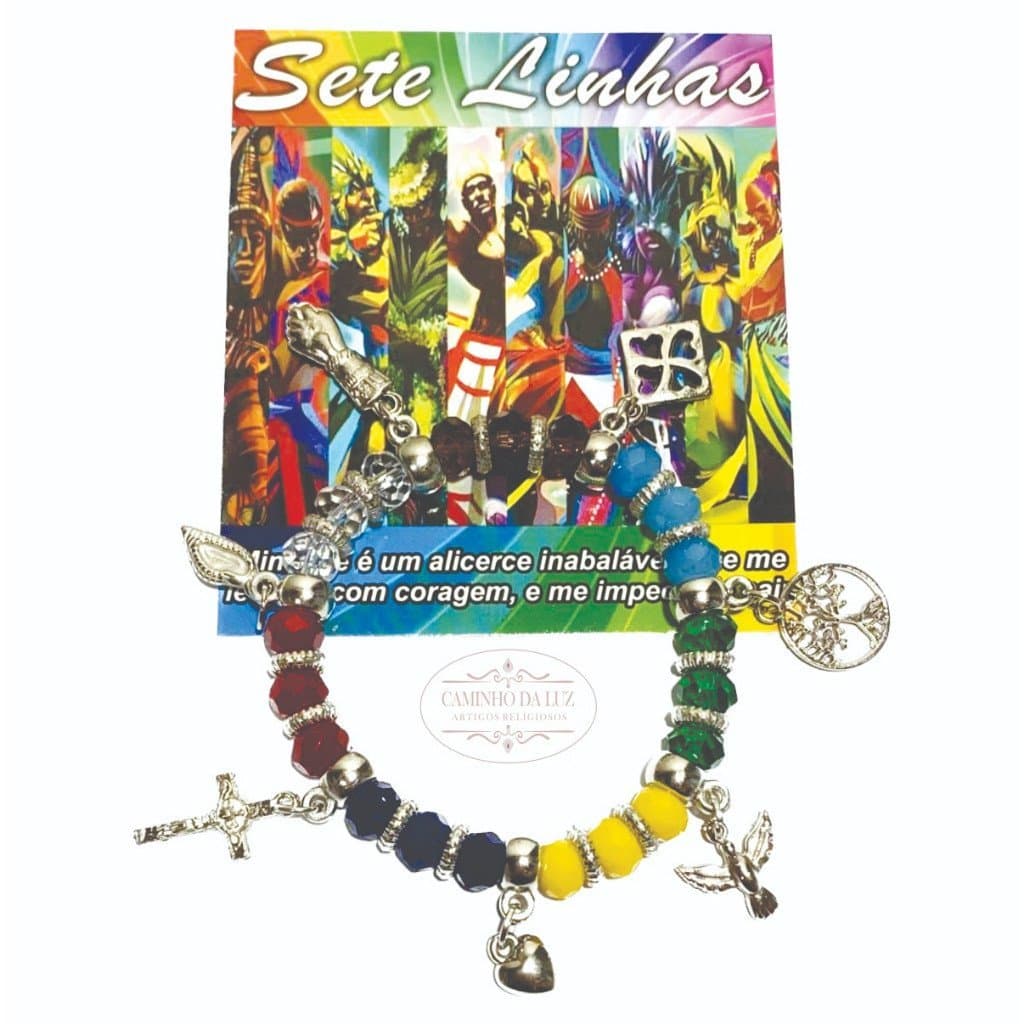 Pulseira 7 linhas - Umbanda  Candomblé - Orixá Entidade