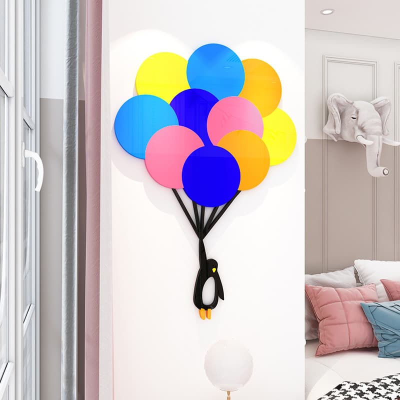 Balão pinguim ins estilo adesivo auto-adesivo estilo nórdico moderno simples sala de estar decoração de parede entrada s