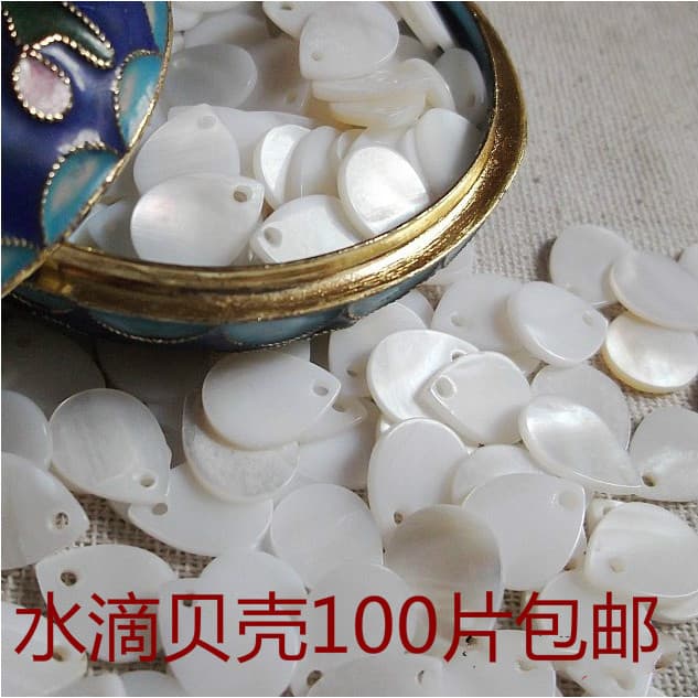 100 peças frete grátis antigo cocar passo agitando grampo de cabelo Material diy concha Natural gota de água cavalo olho