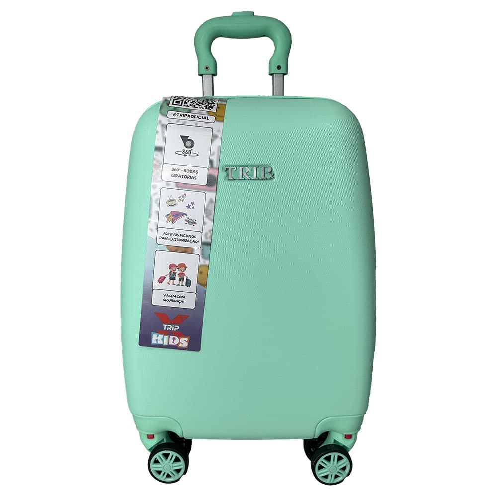 Mala De Viagem Bordo Escolar Infantil Tamanho 18" 4 Rodas