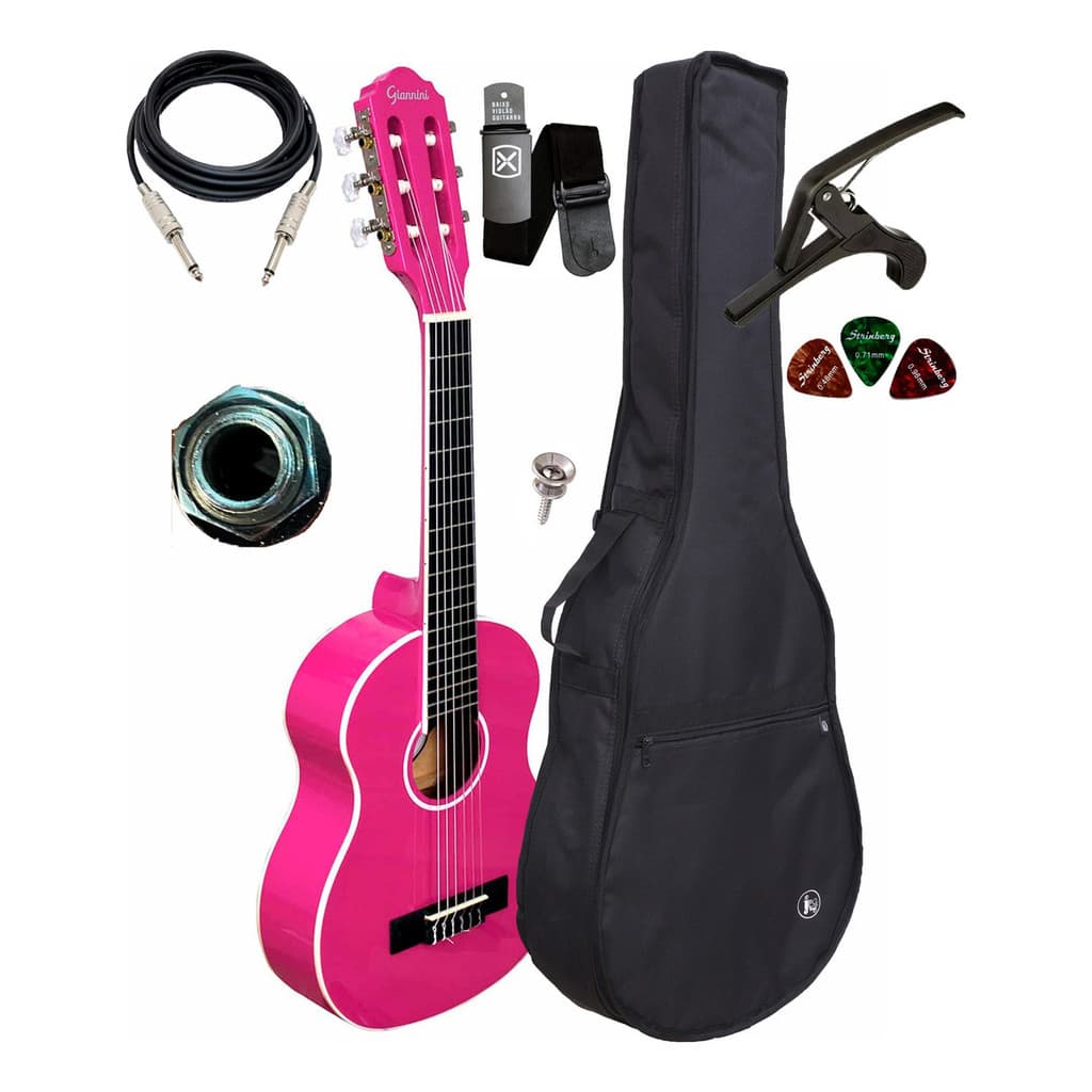 Violão Eletroacústico Giannini Start Nr + Capa E Acessórios