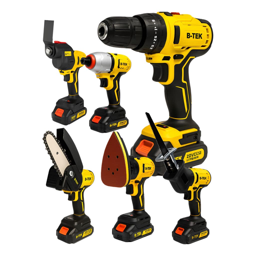 Ferramenta Multifuncional 6 cabeças Maleta Case Completa Marcenaria