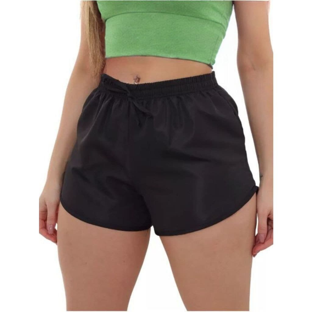Short Feminino Tactel para Caminhada Academia Saida de praia Moda Verão 2025