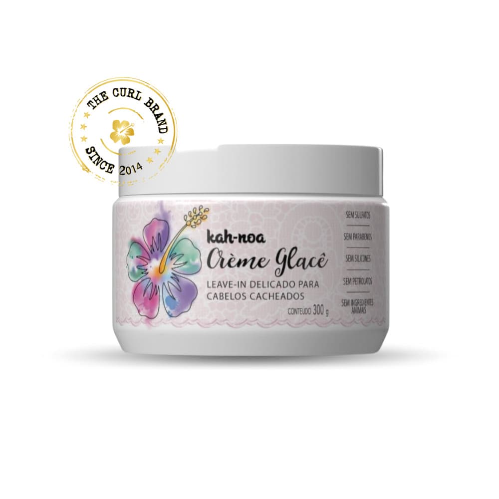 Kah-noa - Leave-in Creme Glace Delicado Para Cabelos Cacheados 300g
