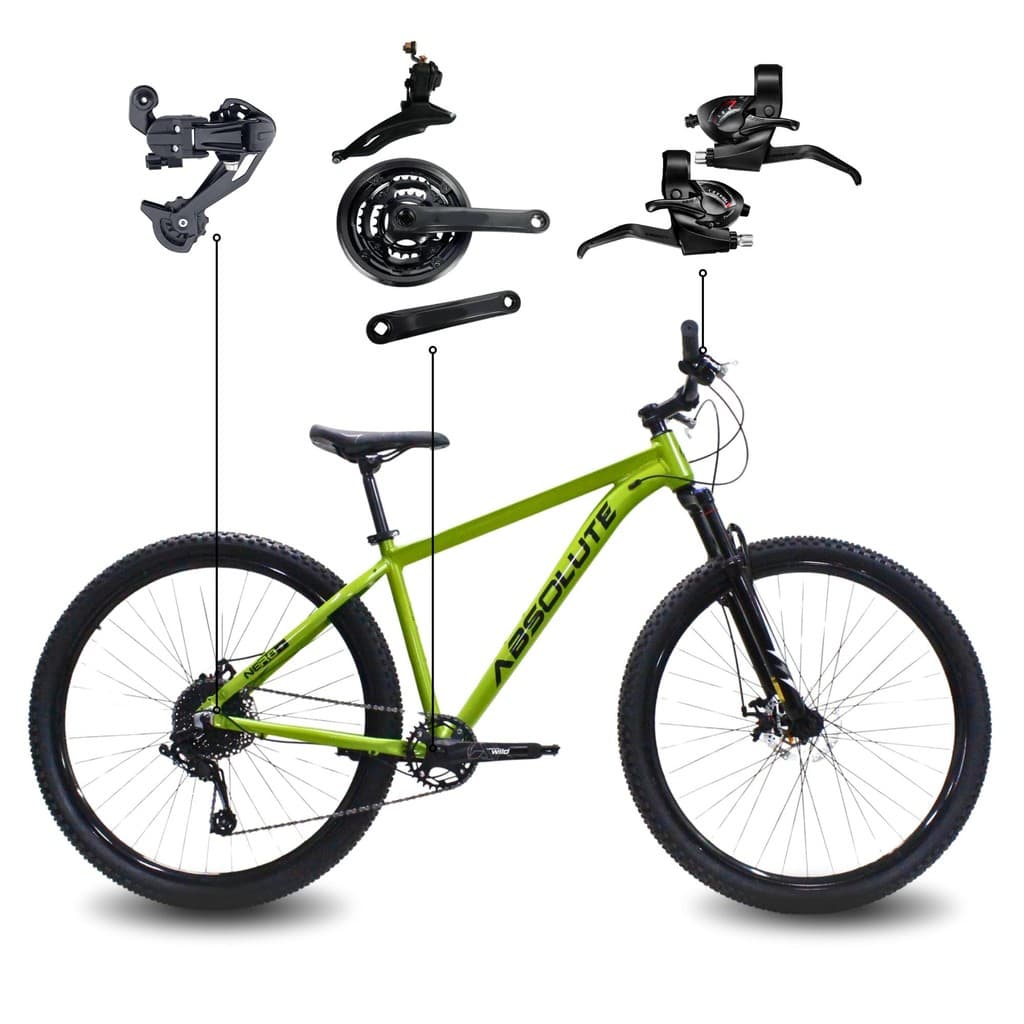 Bicicleta Aro 29 Absolute 21 Marchas Quadro Alumínio Freio a Disco MTB