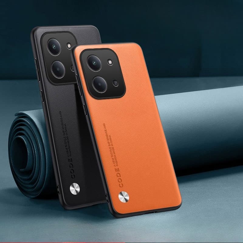 Capa Para XIAOMI POCO C85 Redmi 15C 4G Fibra De Carbono Couro Do Plutônio À Prova De Choque Traseira Fosco Silicone Maci