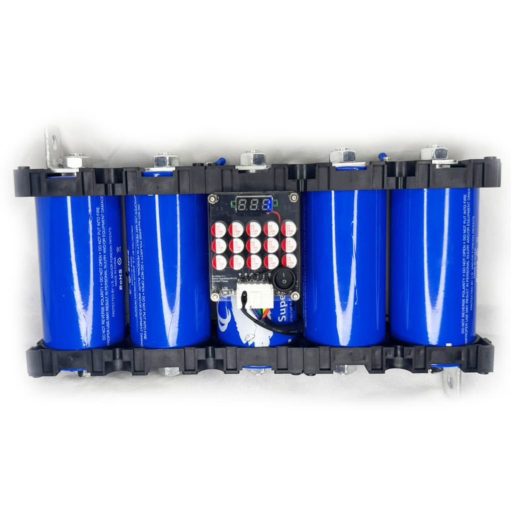Mega Capacitor Automotivo 3000F Pack 5und Até 10.000 Rms