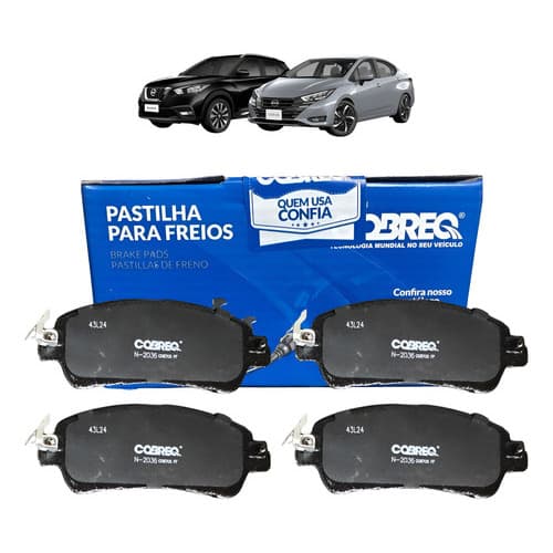 Pastilha De Freio Dianteira Cobreq Kicks Versa