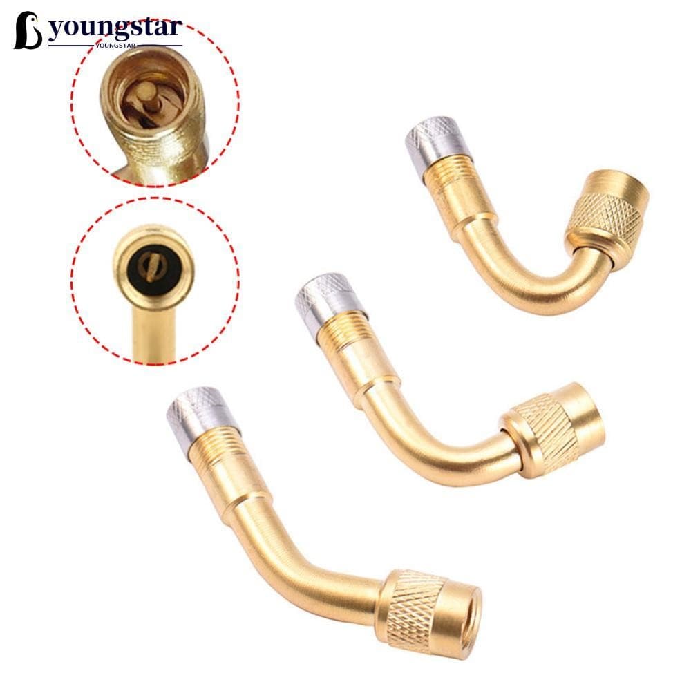 YST 45/90/135 Graus Ângulo De Bronze Motocicleta Adaptador Válvula Dobrada Tubo Do Pneu Extensão Da Para Carro Caminhão