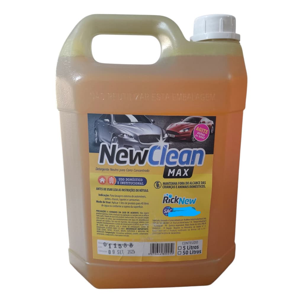 Shampoo Lava Auto Neutro Automotivo Concentrado 5l