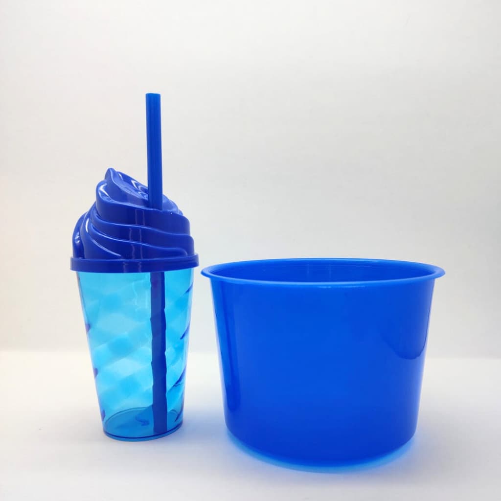Kit Cinema 8 Baldinho Pipoca De 1,5L + 8 Copos Chantilly