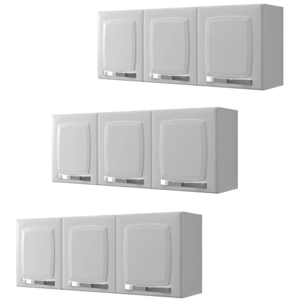 Armário Aéreo Itatiaia Rose Cozinha Kit com 3