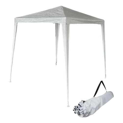 Gazebo Montável 2x2m Branco Importway Tenda Dobrável Jardim Praia Piscina Eventos