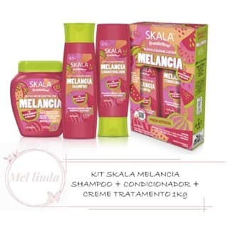 Kit Skala Melancia Sh 325ml+ Cond 200ml + Cr Trat 1Kg