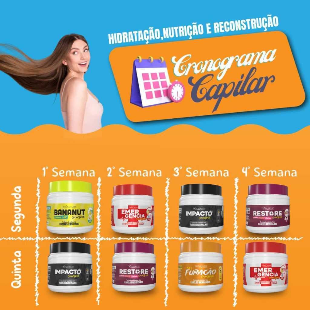 Máscaras Cronotrat a Escolher 5 Opções Nutrição Hidratação Reconstrução