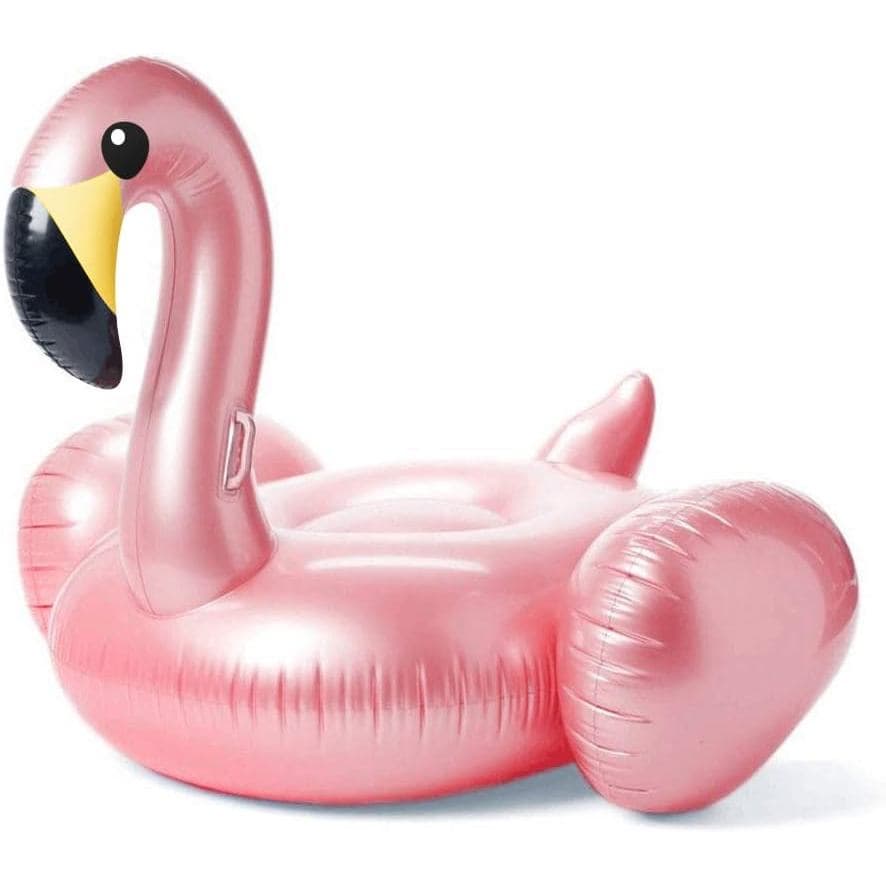 Flutuador Inflável Gigante de Flamingo Jasonwell com Válvulas Rápidas para Piscina, Praia, Verão, Flutuador de Lazer, Bo
